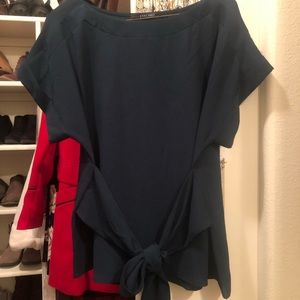 NWT West Kei tie front blouse